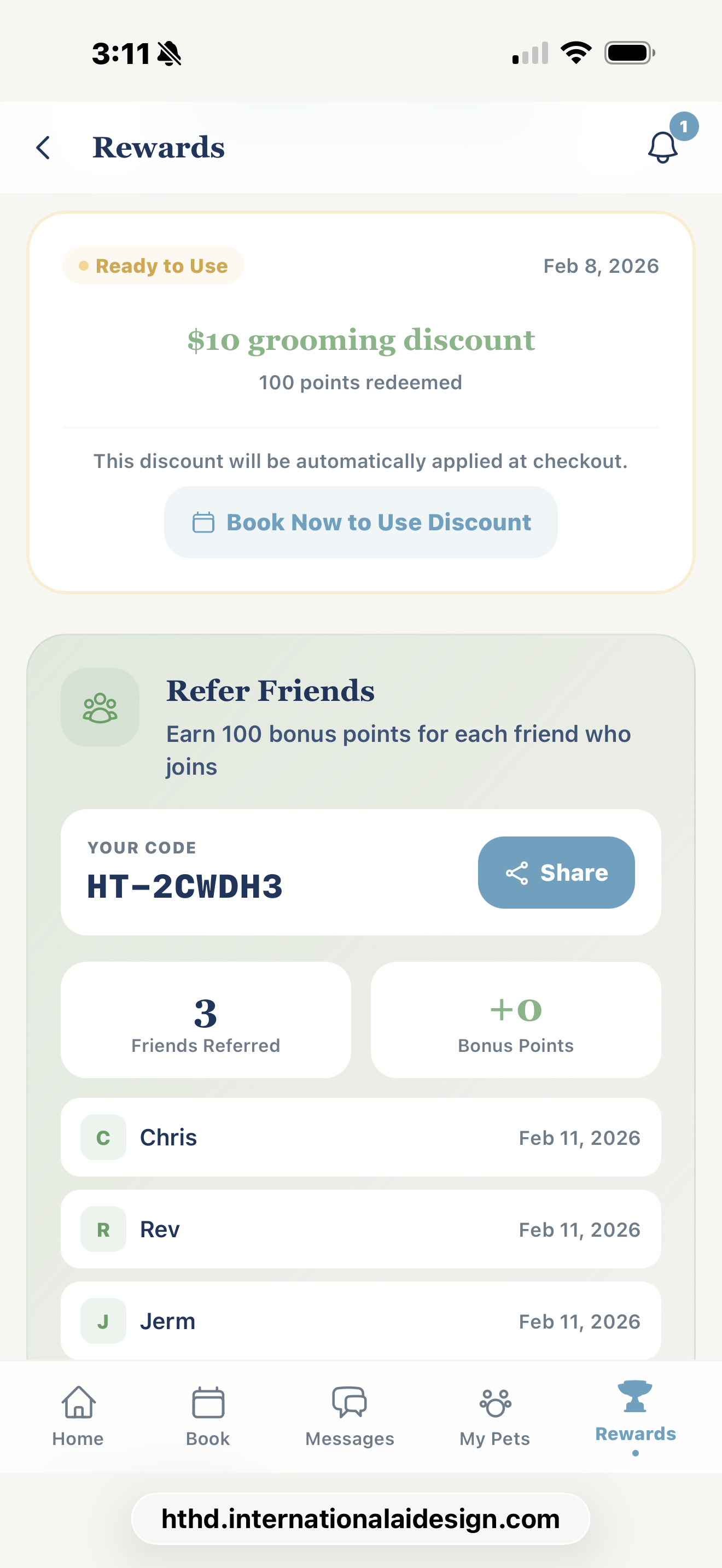 HTHD referral system